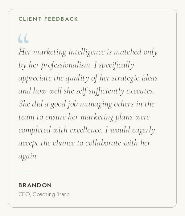 Marketing Consultant
